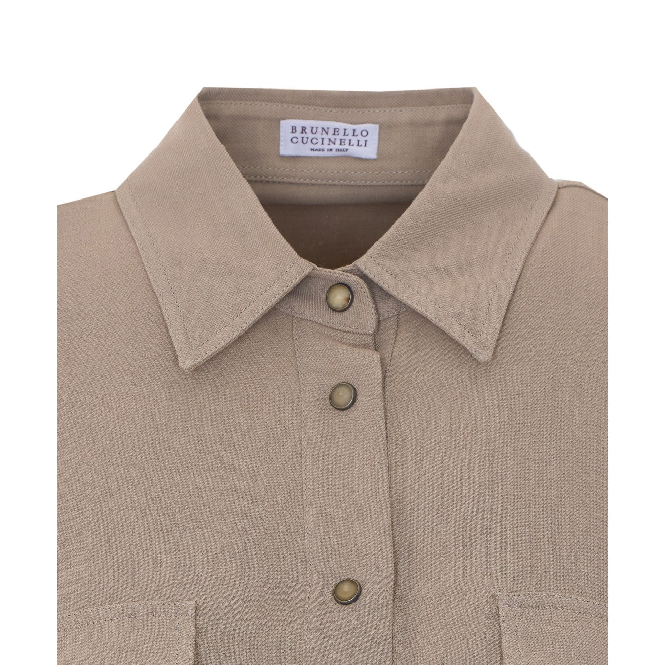 Brunello Cucinelli Women Viscose And Linen Twill Fluid Shirt BRUNELLO CUCINELLI