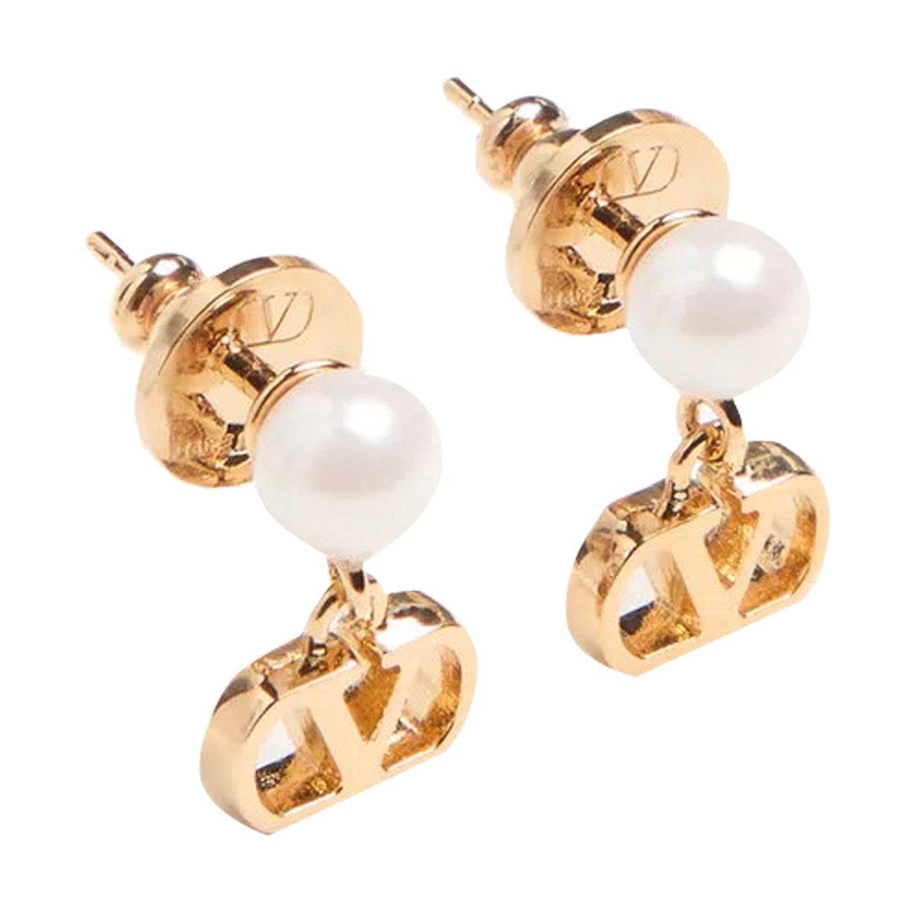 Valentino Garavani Women Vlogo Signature Pearl Earrings VALENTINO GARAVANI