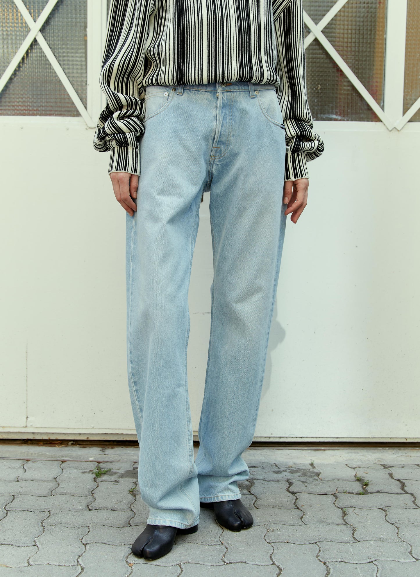 Vtmnts Men Double Waist Denim Jeans VTMNTS