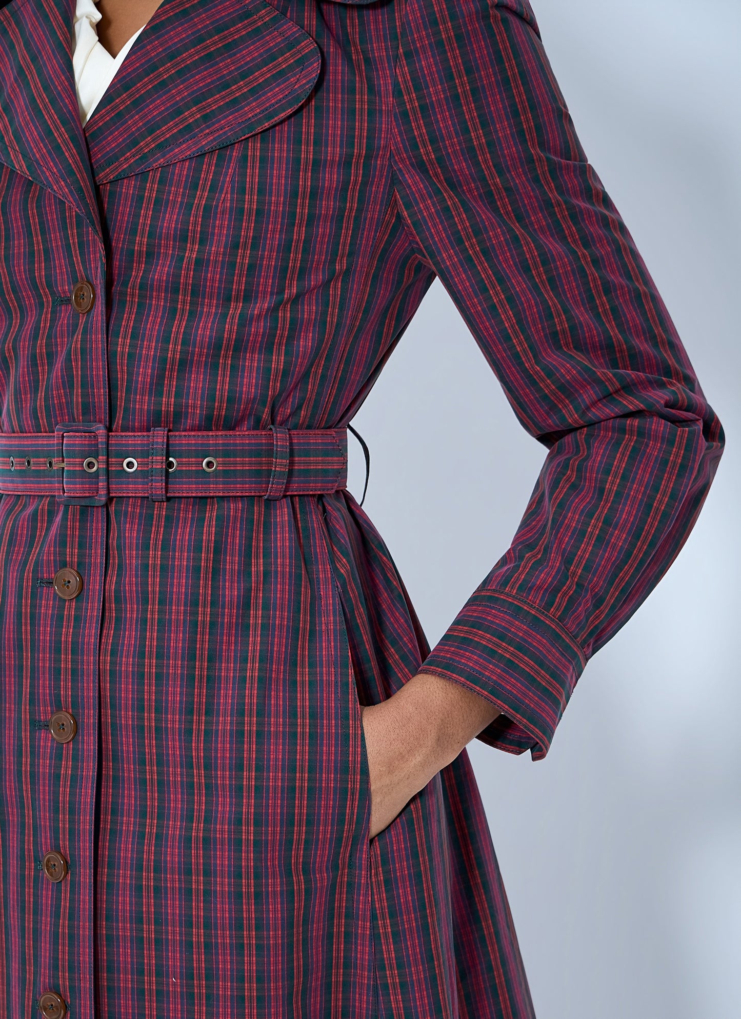 Vivienne Westwood Women Belted Button-Down Trench Coat VIVIENNE WESTWOOD