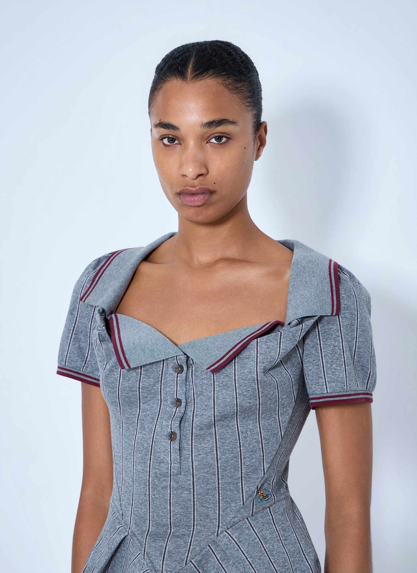 Vivienne Westwood Women Monday Striped Cotton Polo Shirt VIVIENNE WESTWOOD