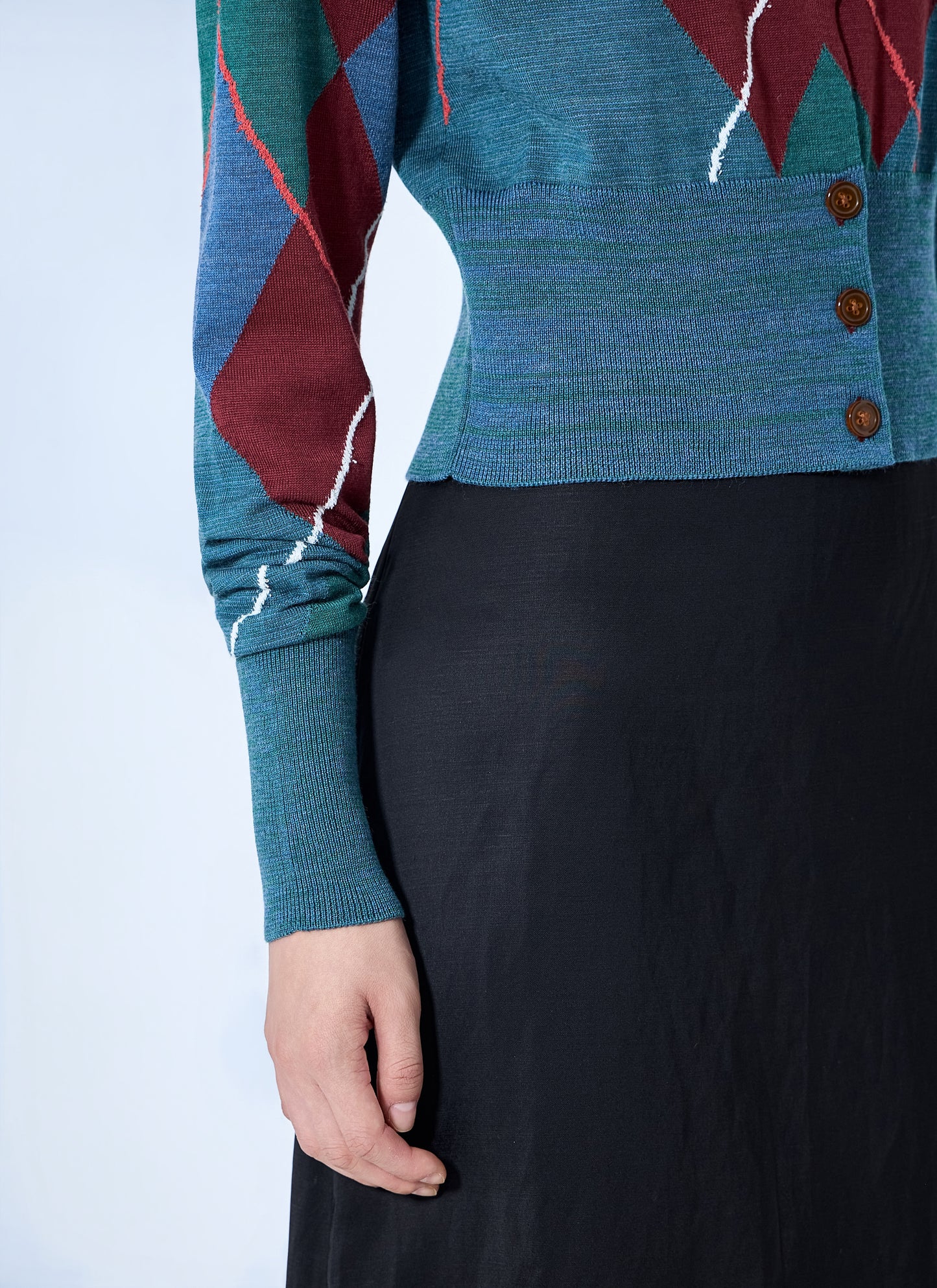 Vivienne Westwood Women Argyle Cropped Cardigan VIVIENNE WESTWOOD