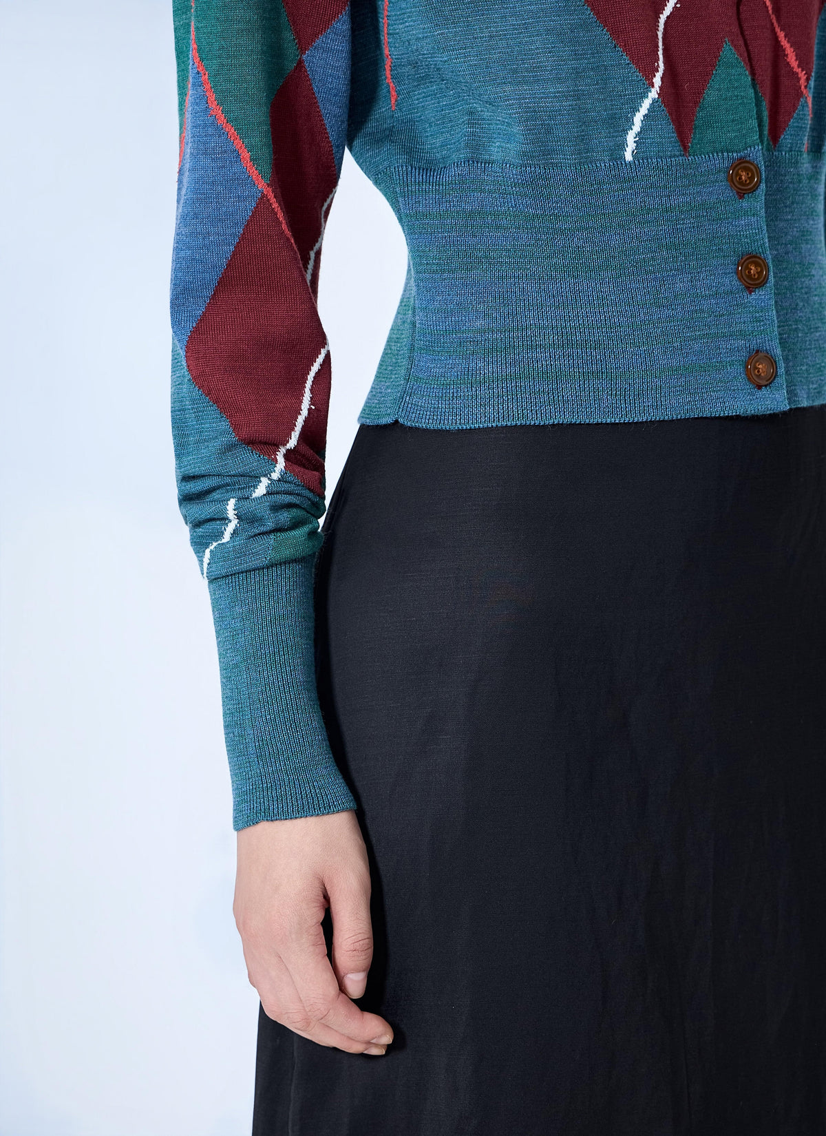 Vivienne Westwood Women Argyle Cropped Cardigan VIVIENNE WESTWOOD