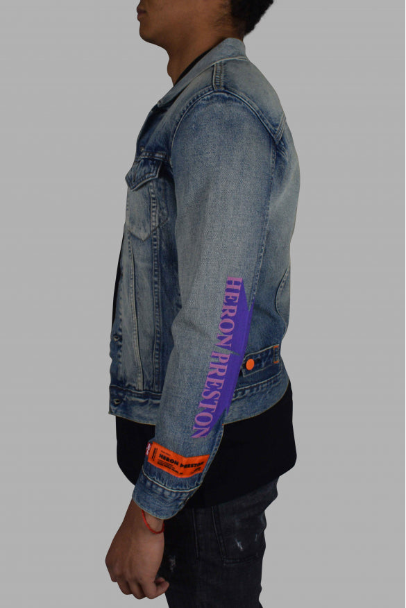 Heron Preston Men Denim Jacket HERON PRESTON