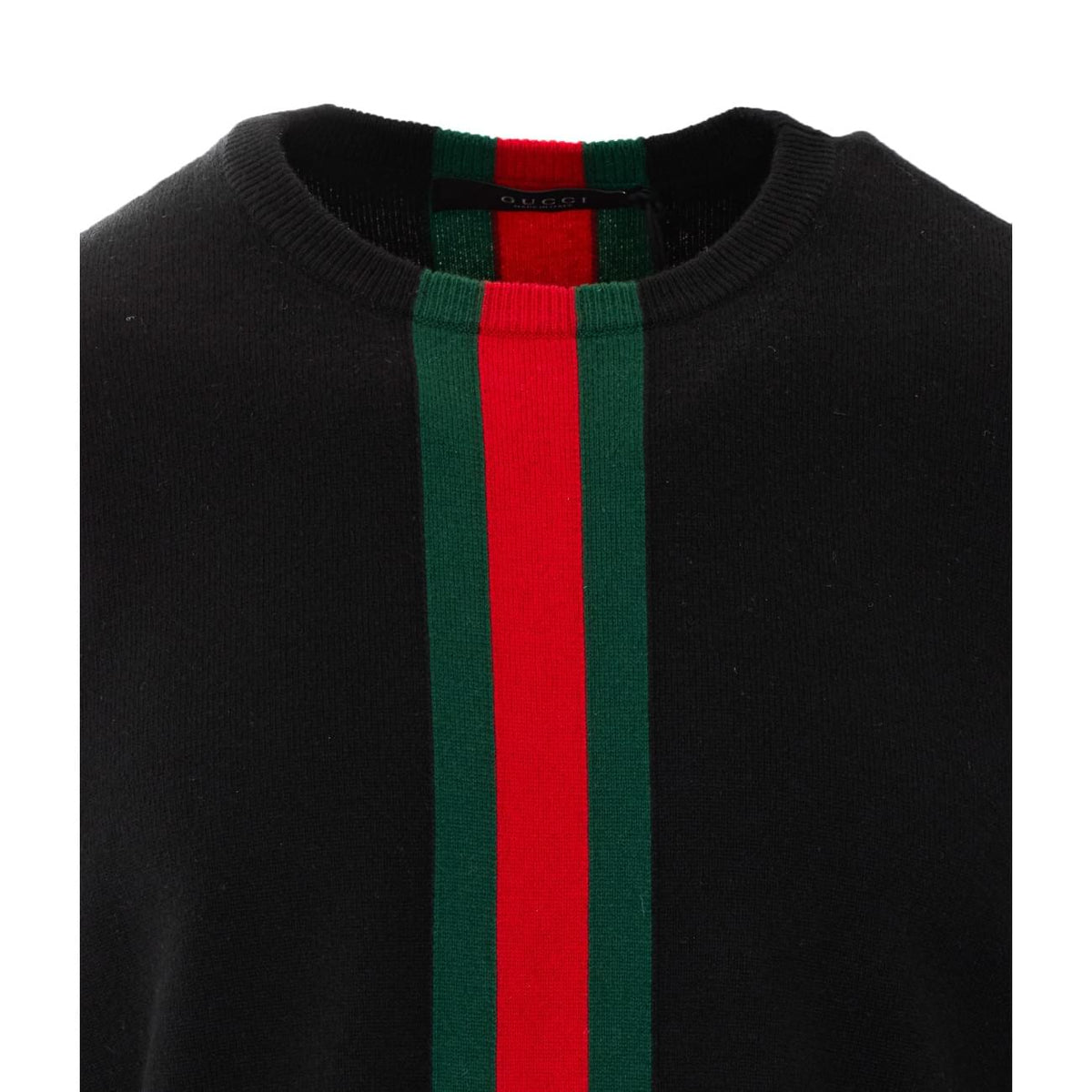 Gucci Men Web Intarsia Sweater GUCCI