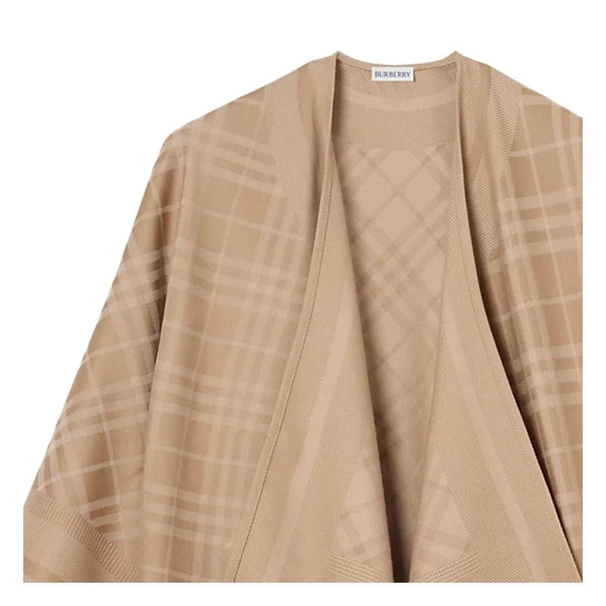 Burberry Women Wool And Cashmere Check Cape BURBERRY