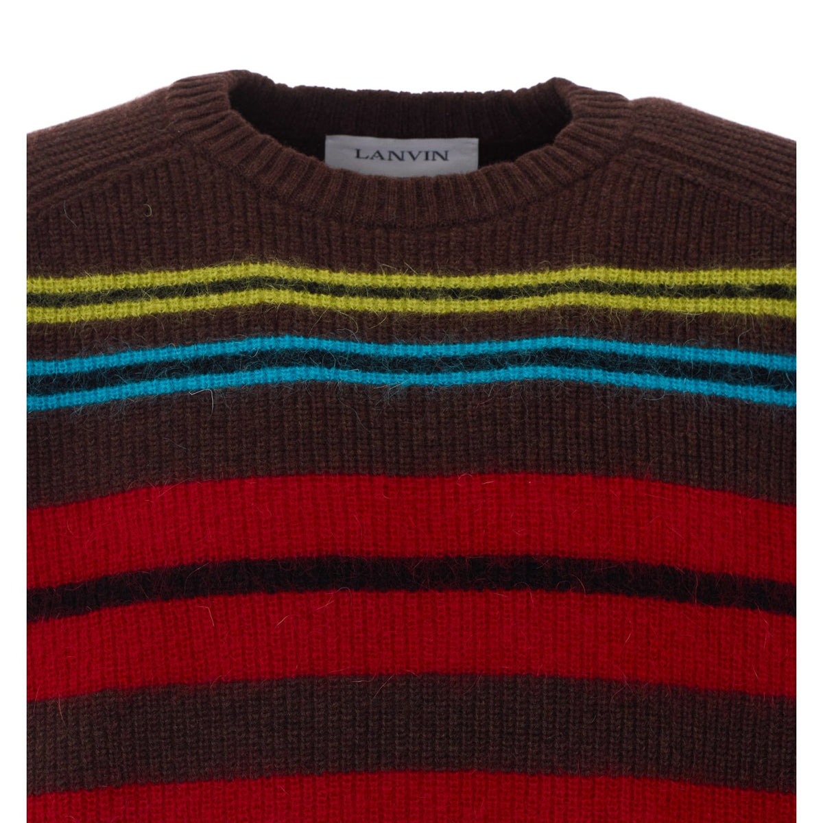 Lanvin Men Wool And Cashmere Striped Sweater LANVIN