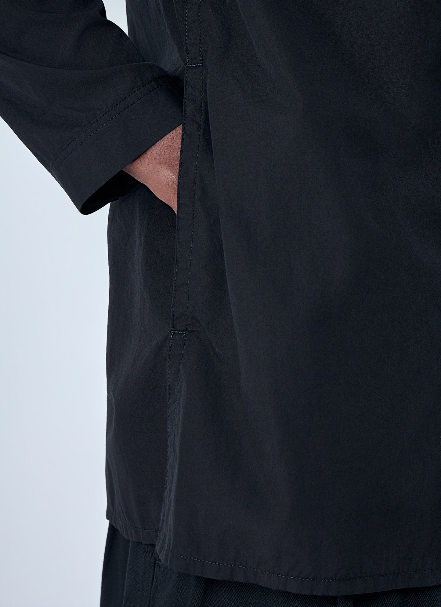 Yohji Yamamoto Men Chain Stitch Broad Zip Open Blouse YOHJI YAMAMOTO