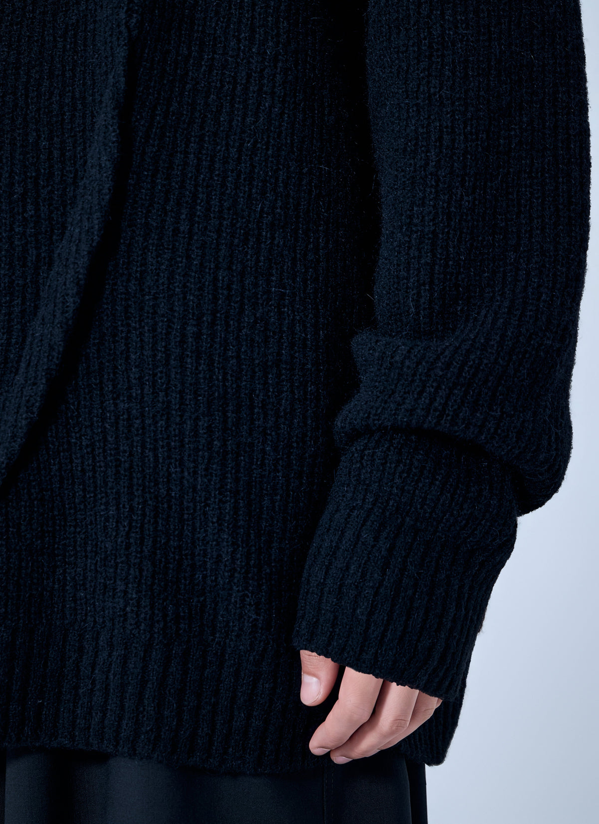 Yohji Yamamoto Men Half Cardigan+Tuck Tuck Round Neck Po YOHJI YAMAMOTO