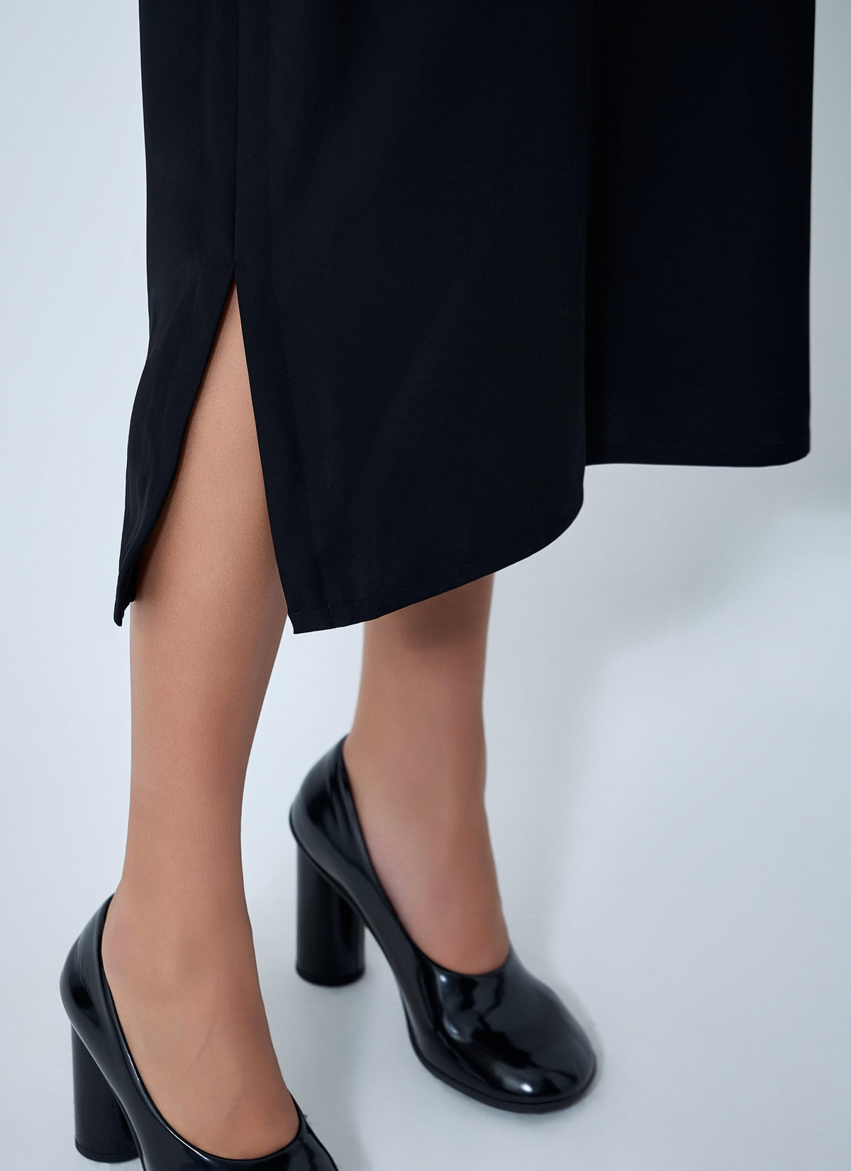 Yohji Yamamoto Women Double Knit Midi Dress YOHJI YAMAMOTO
