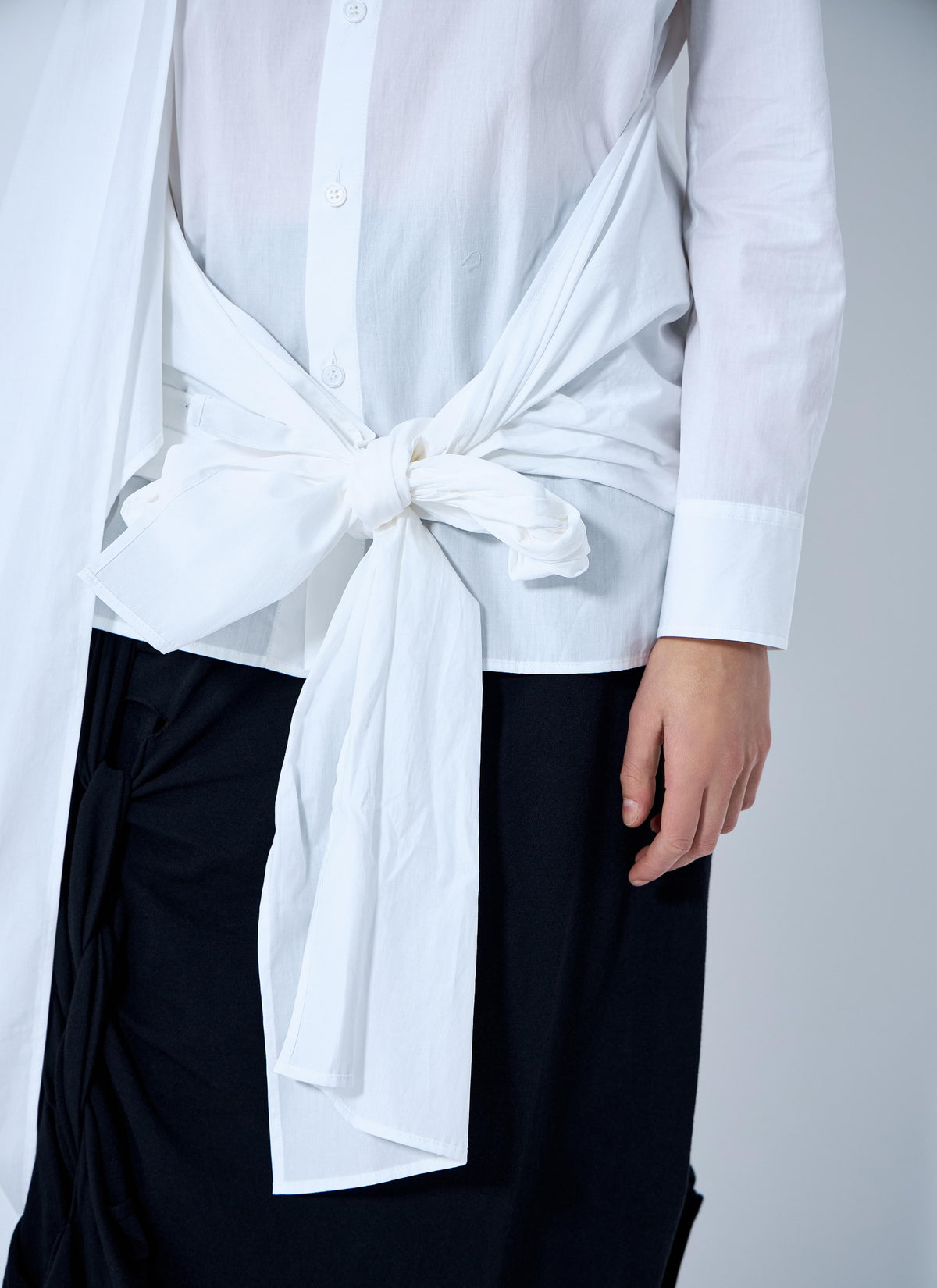 Yohji Yamamoto Women Draped Blouse YOHJI YAMAMOTO