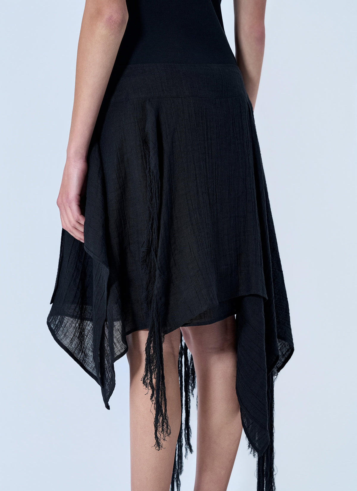 Yohji Yamamoto Women Asymmetric Fringe Skirt YOHJI YAMAMOTO