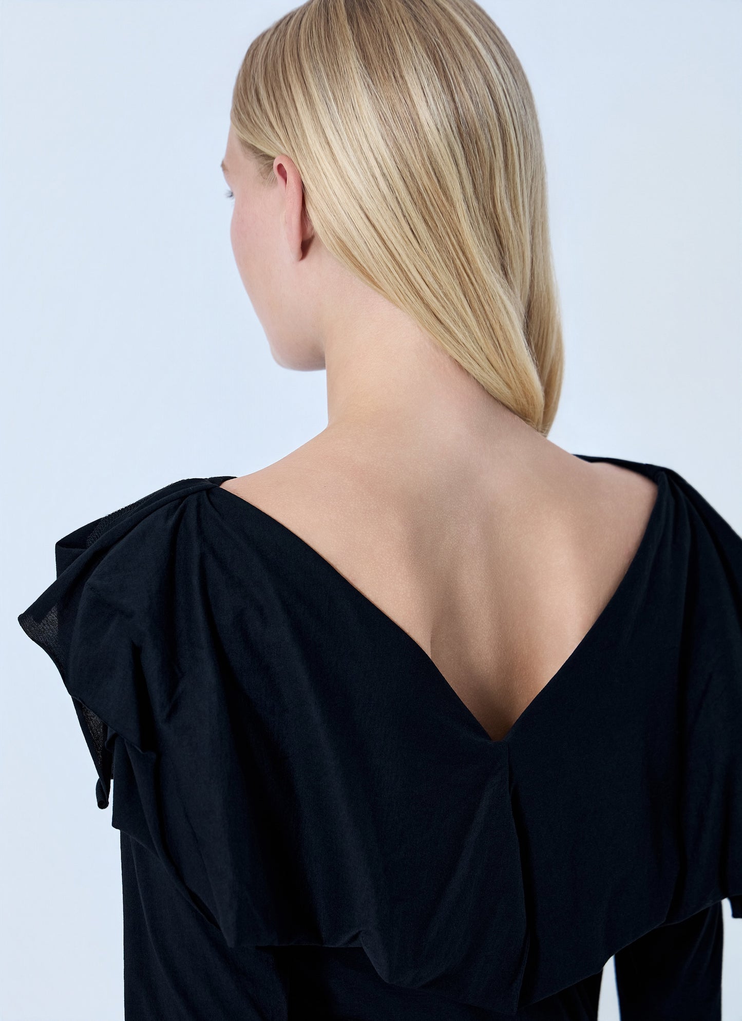 Yohji Yamamoto Women Supima Single Jersey Big Collar Top YOHJI YAMAMOTO