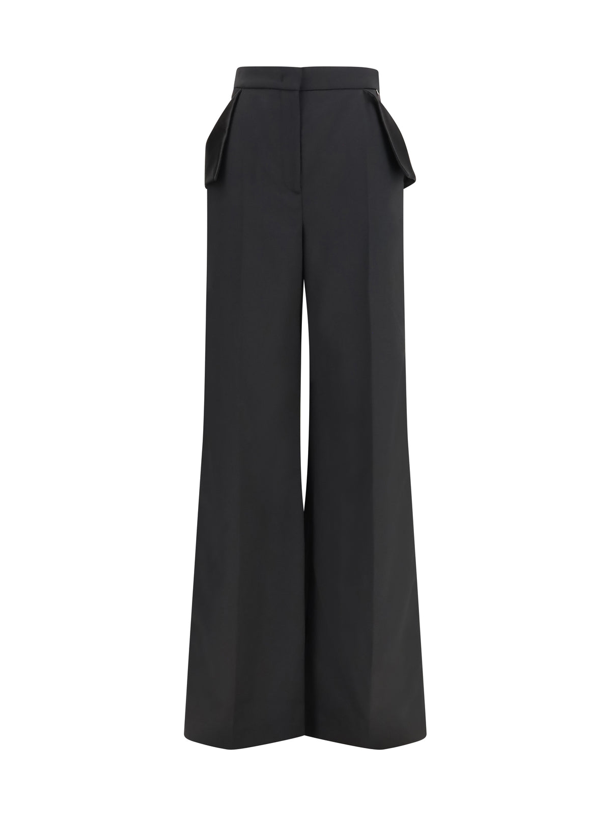 Nissa Women Wide-Leg Wool-Blend Pants NISSA