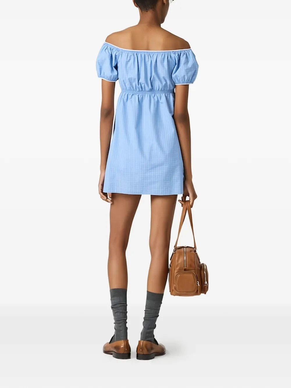 Miu Miu Women Mini Dress In Cotton Poplin MIU MIU