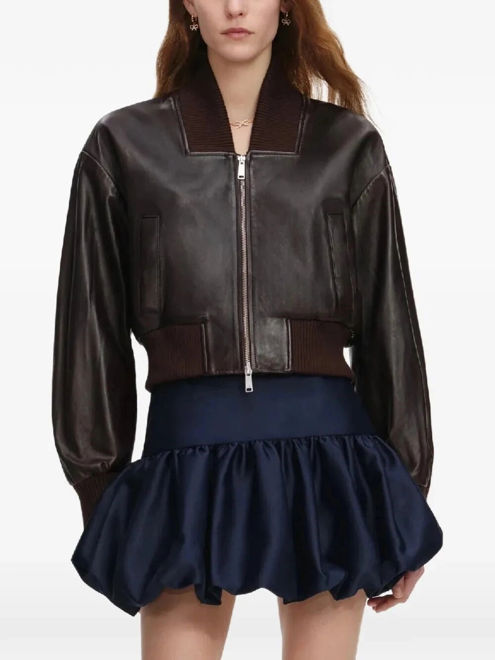 Self-Portrait Women Leather Jacket SELF-PORTRAIT
