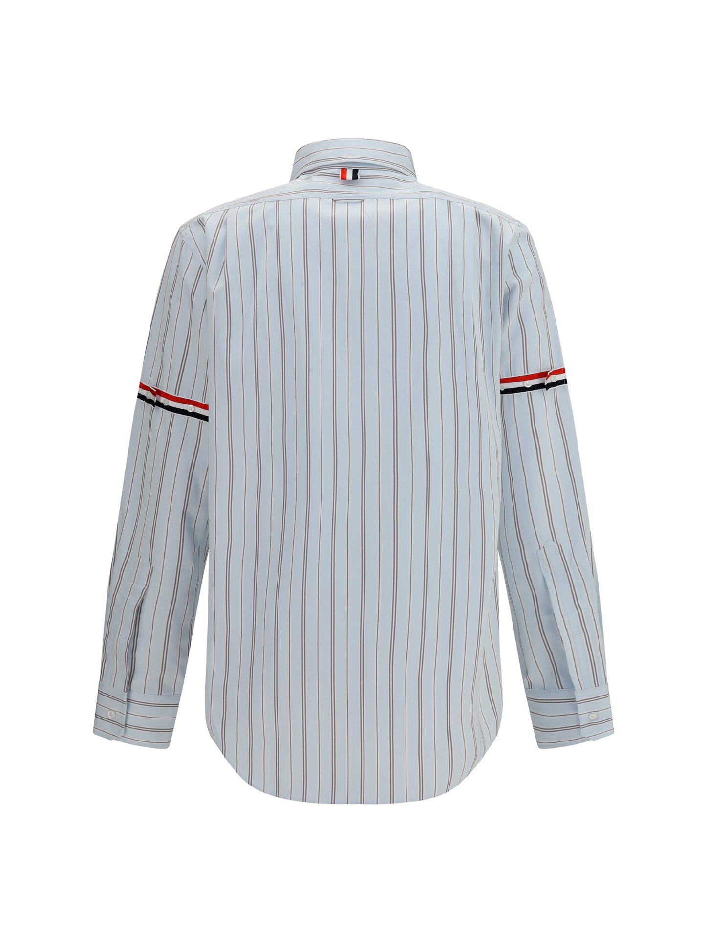 Thom Browne Men Fine-Striped Grosgrain Poplin Shirt THOM BROWNE
