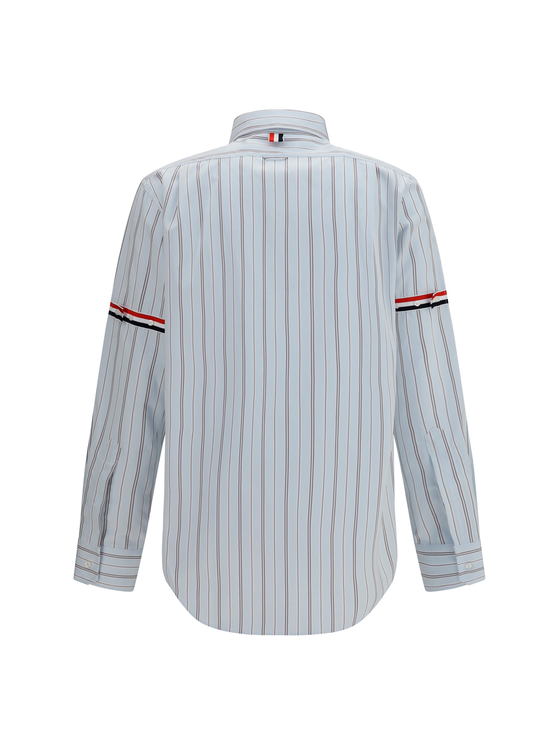 Thom Browne Men Fine-Striped Grosgrain Poplin Shirt THOM BROWNE
