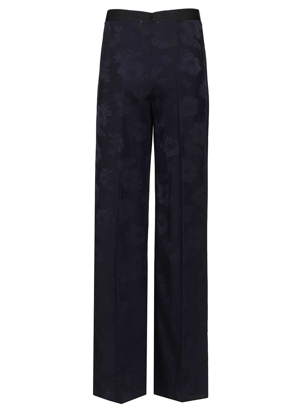 Forte_Forte Women Fluid Bouquet Jacquard High Waist Straight Pants FORTE FORTE