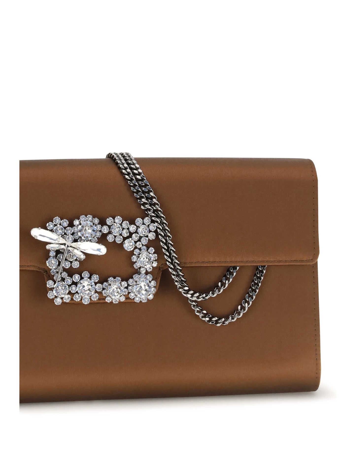 Roger Vivier Women Efflorescence Satin Clutch ROGER VIVIER