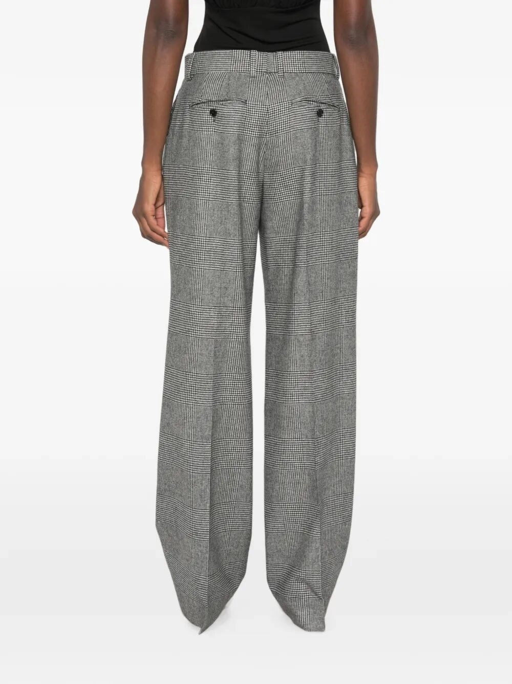 Dolce & Gabbana Women Glen Plaid Flannel Trousers DOLCE & GABBANA