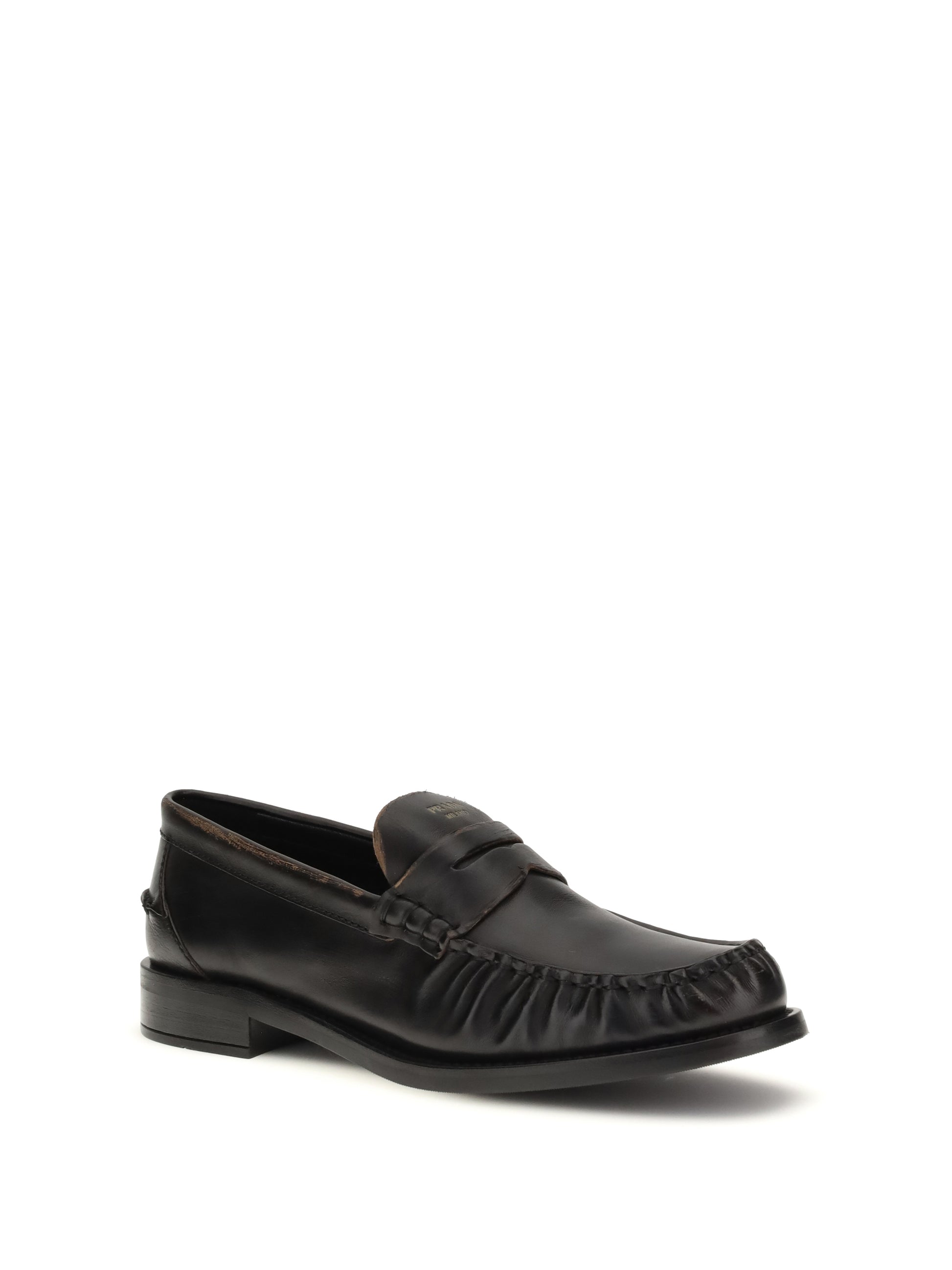 Prada Women Leather Loafers PRADA