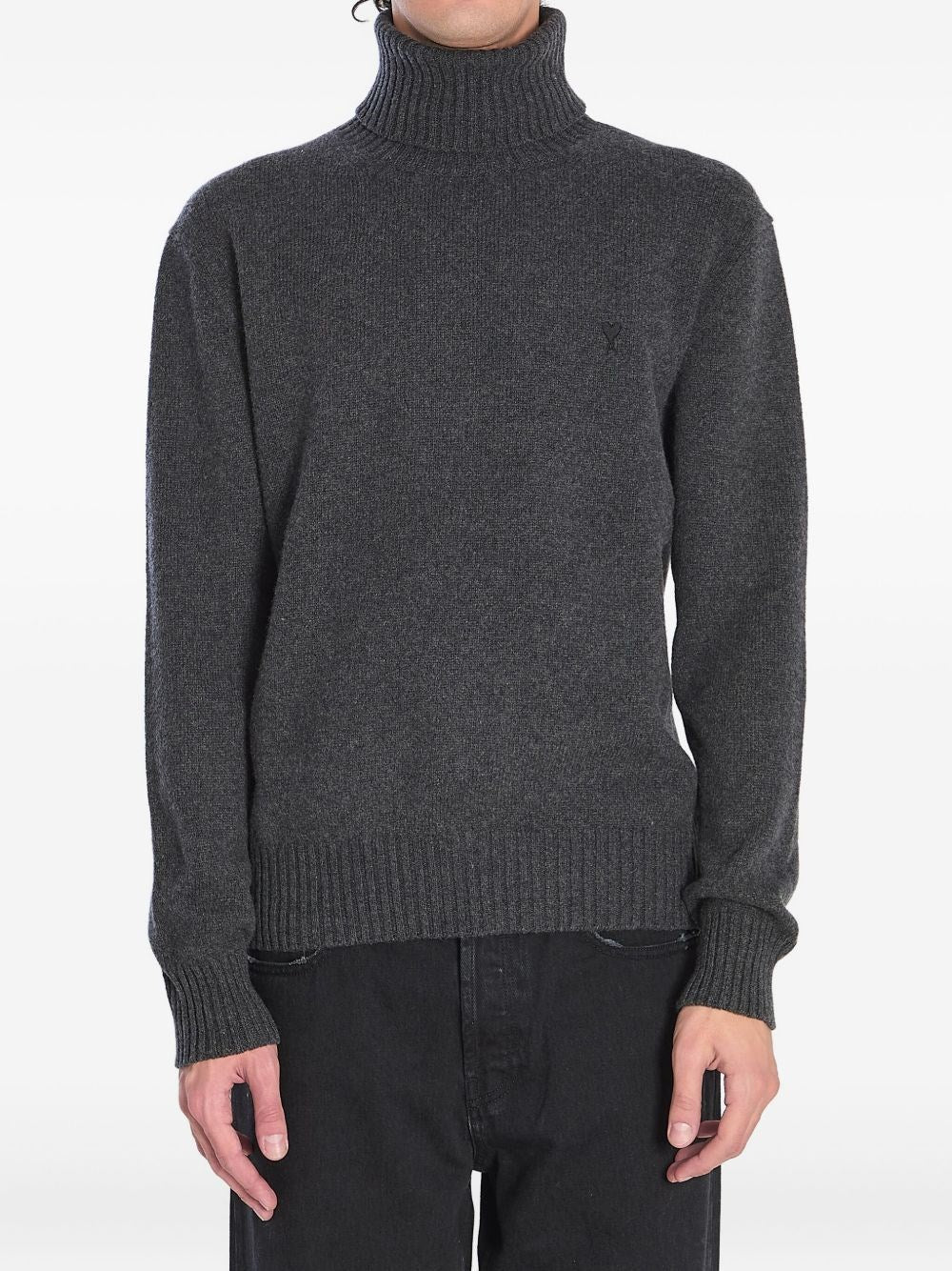 Ami Men Cashmere Turtleneck Sweater AMI PARIS