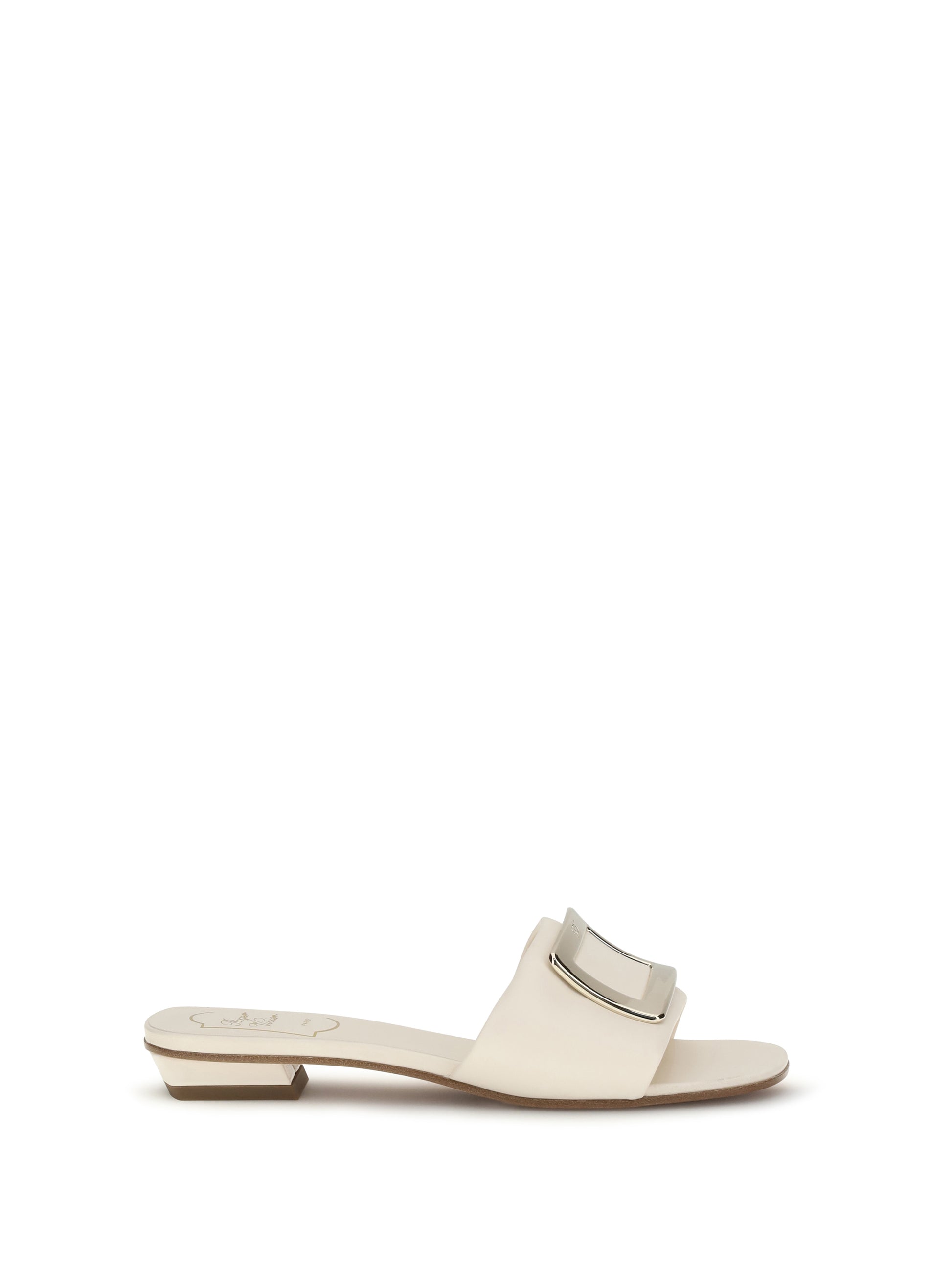 Roger Vivier Women Leather Slide Sandals ROGER VIVIER