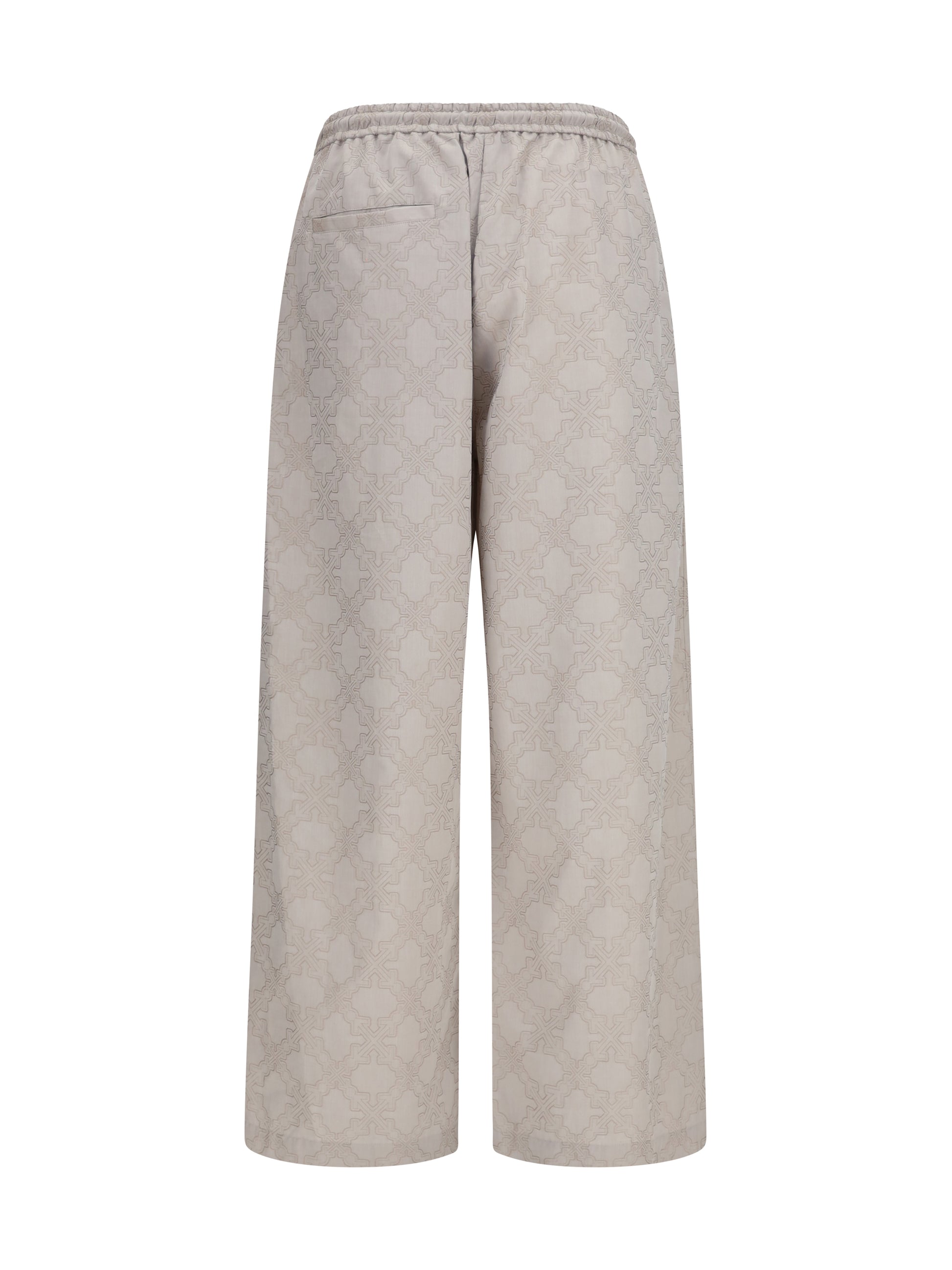 Off-White Men Arrow All-Over Monogram Pants OFF-WHITE