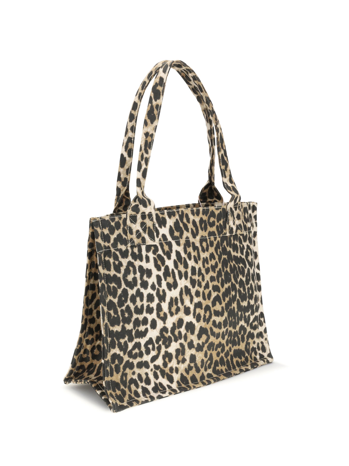 Ganni Women Leopard Print Tote Bag GANNI