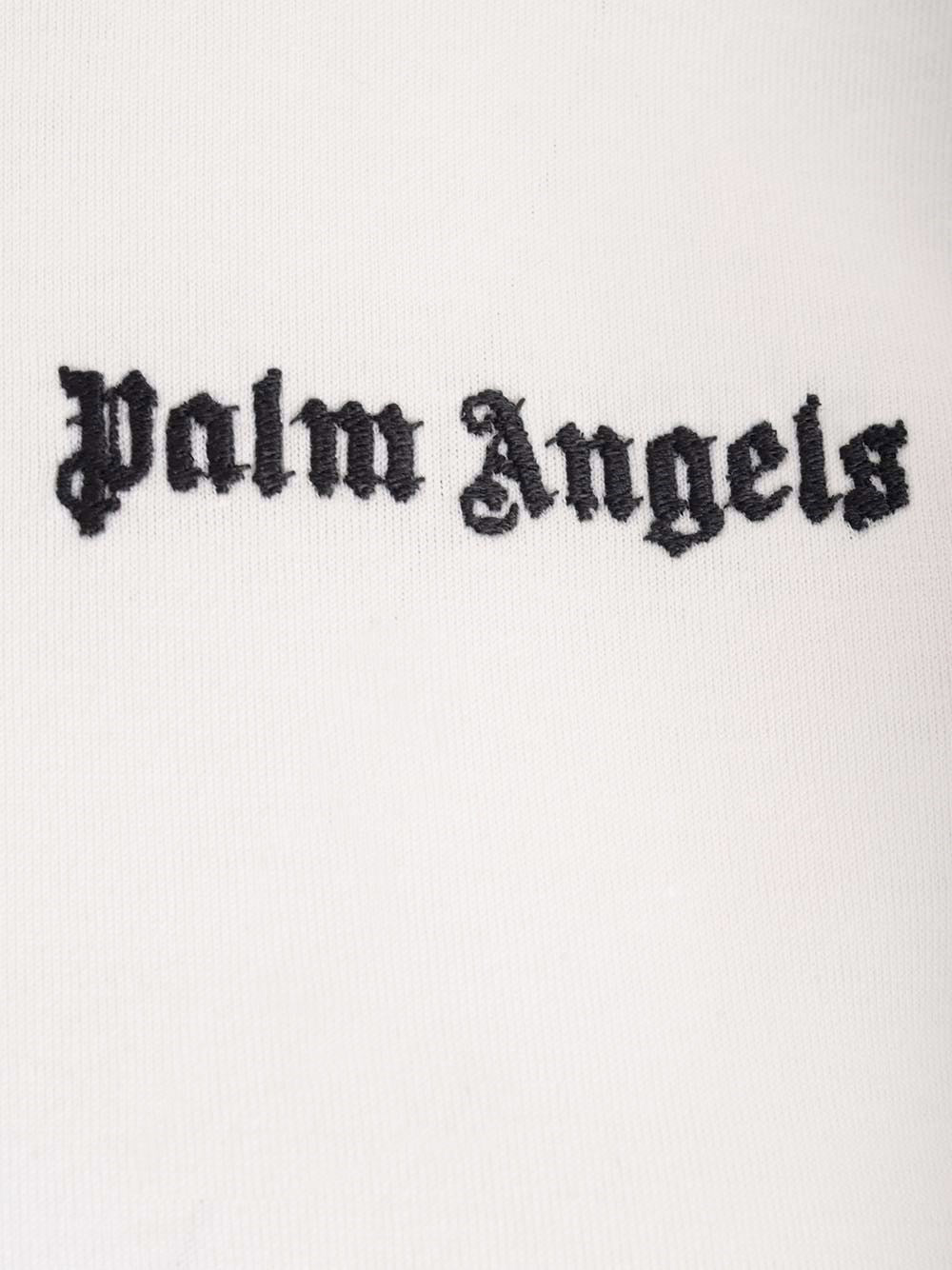 Palm Angels Women White T-Shirt With Logo PALM ANGELS