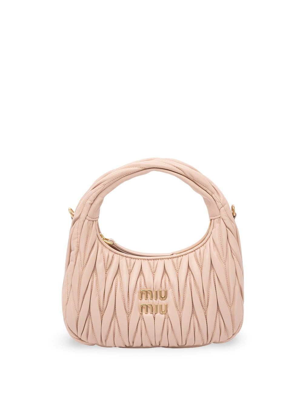 Miu Miu Women `Wander` Matelassé Leather Hobo Bag MIU MIU
