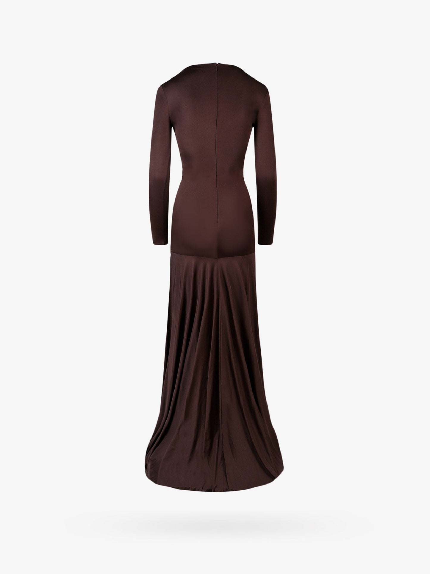 Saint Laurent Woman Dress Woman Brown Long Dresses