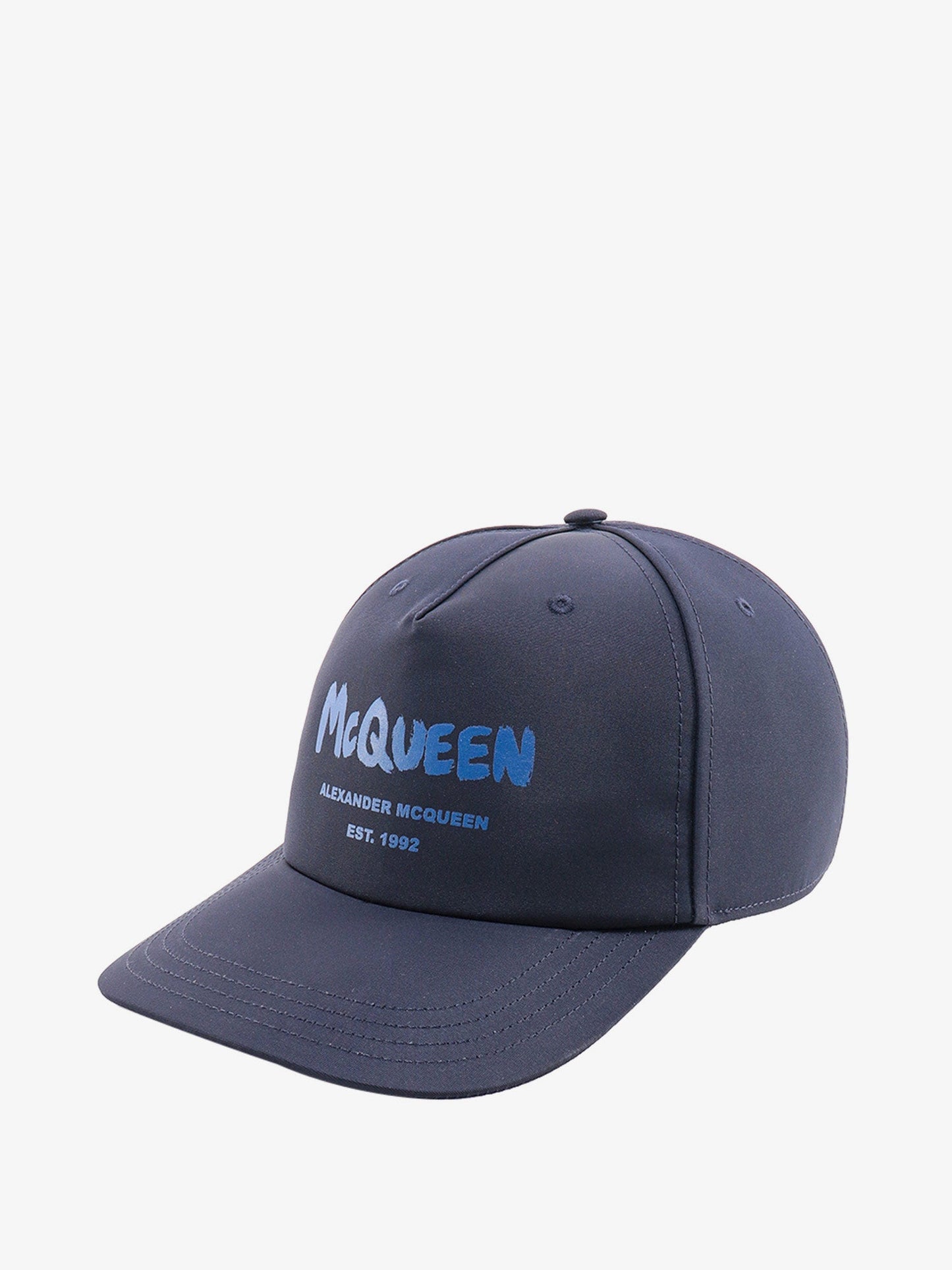 Alexander Mcqueen Man Hat Man Blue Hats
