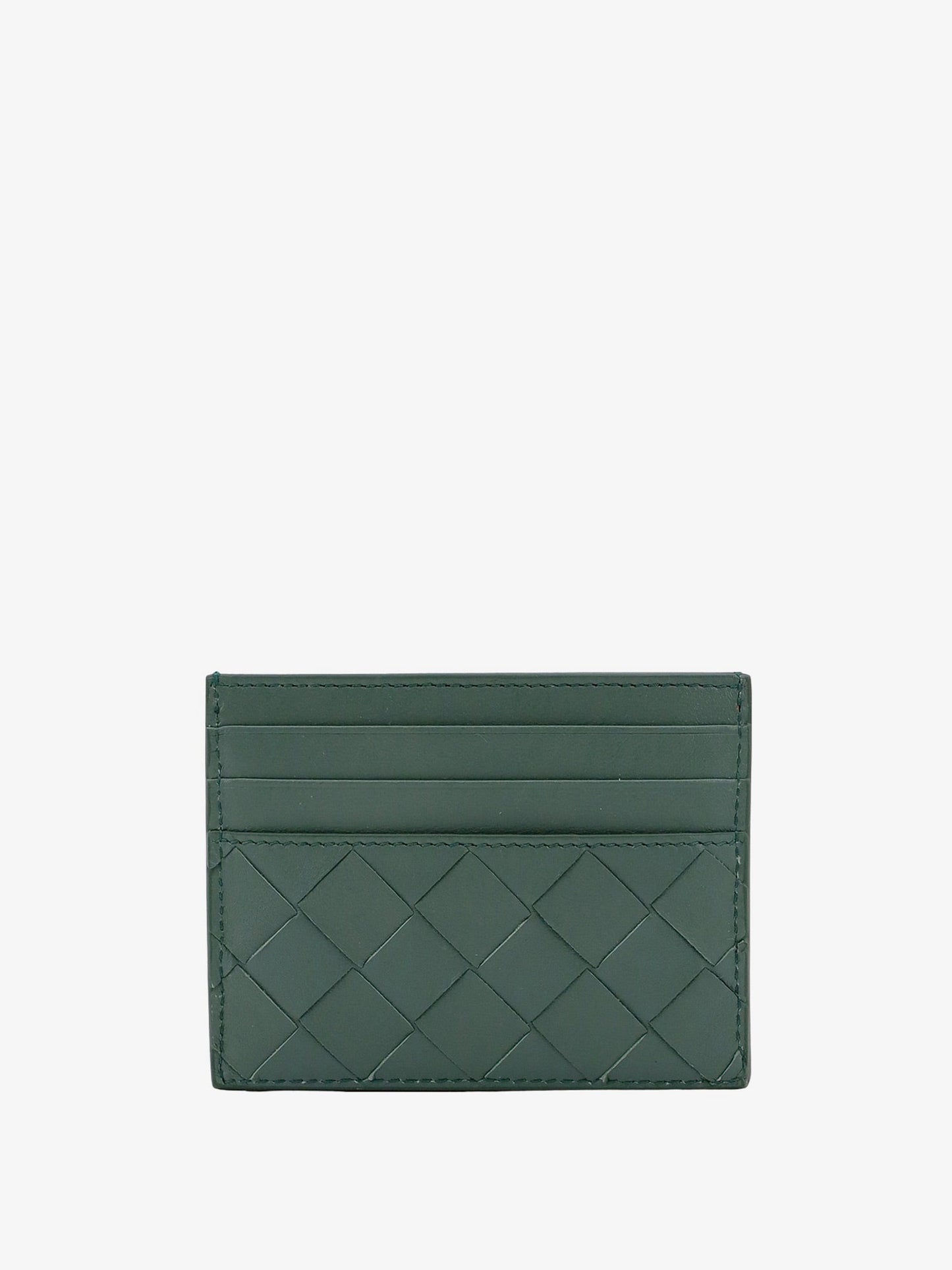 Bottega Veneta Woman Intrecciato Woman Green Wallets