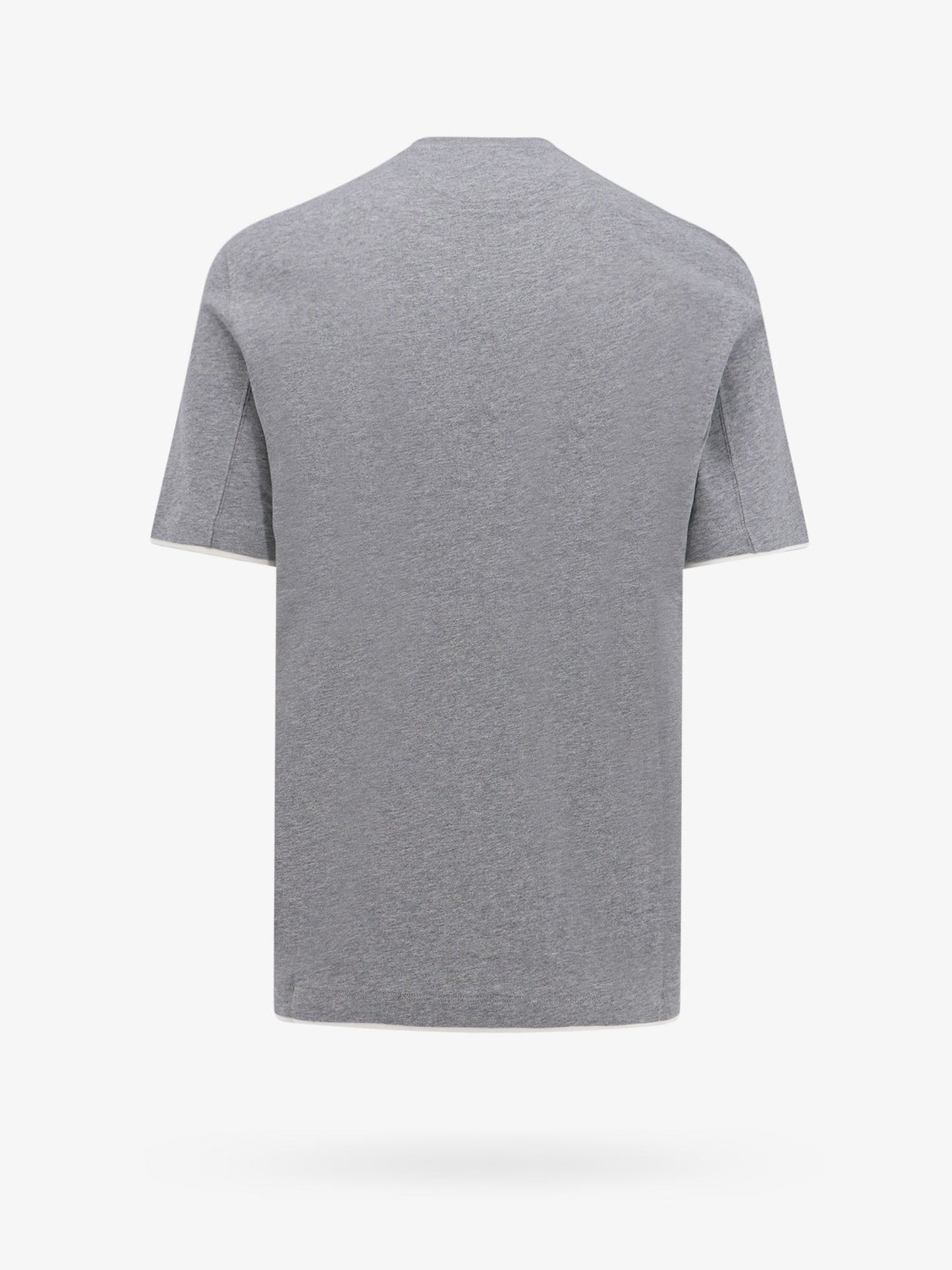 Brunello Cucinelli Man T-Shirt Man Grey T-Shirts