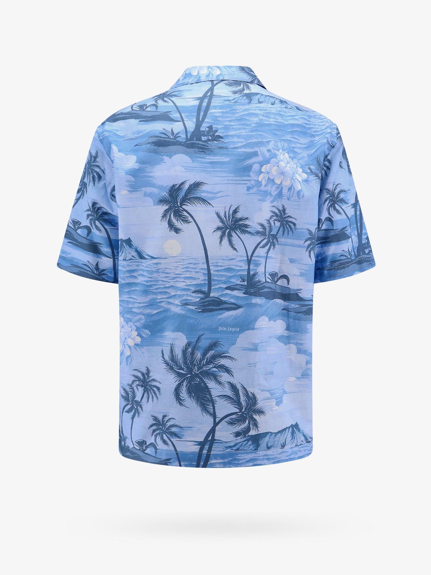 Palm Angels Man Shirt Man Blue Shirts