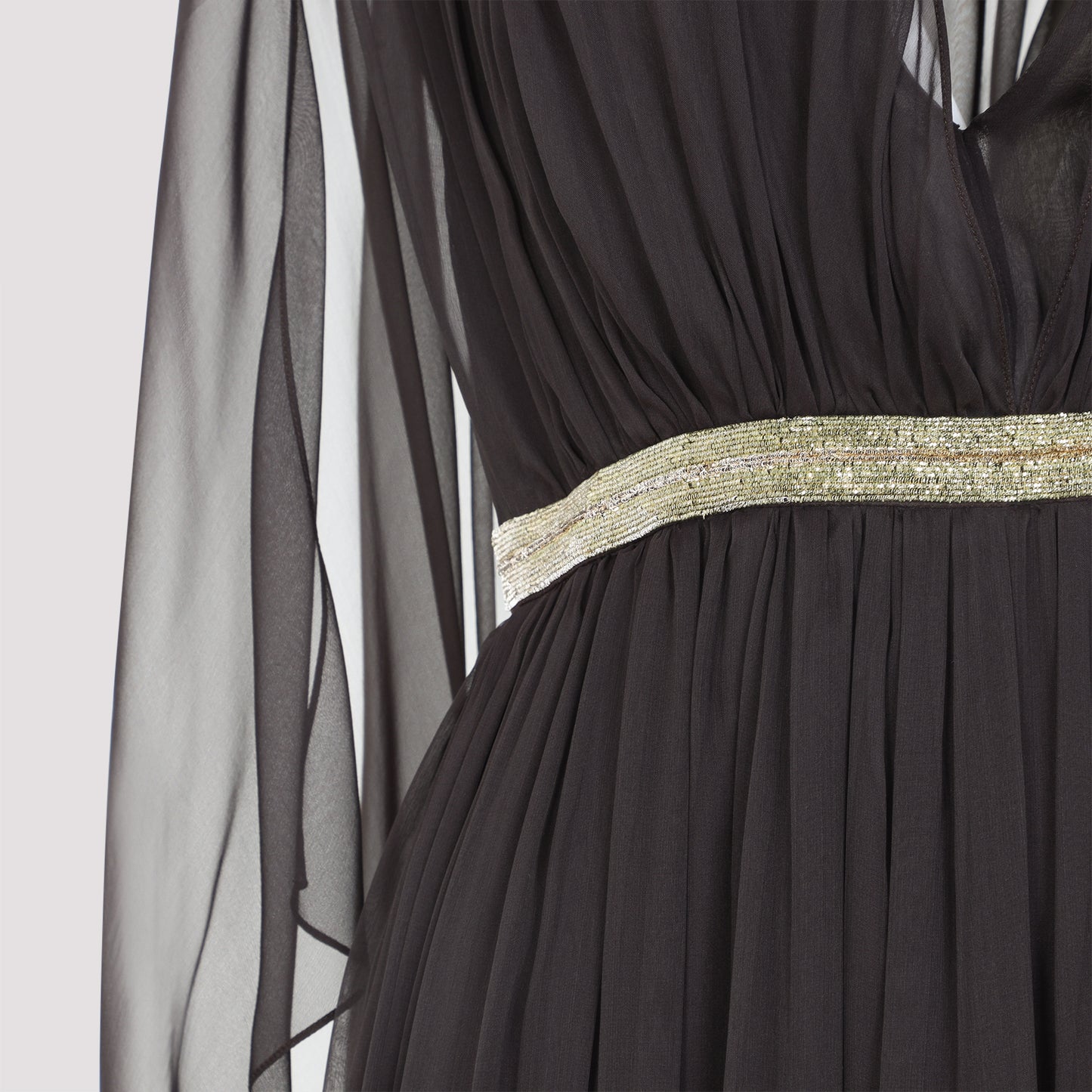Alberta Ferretti Chiffon Long Dress Women ALBERTA FERRETTI