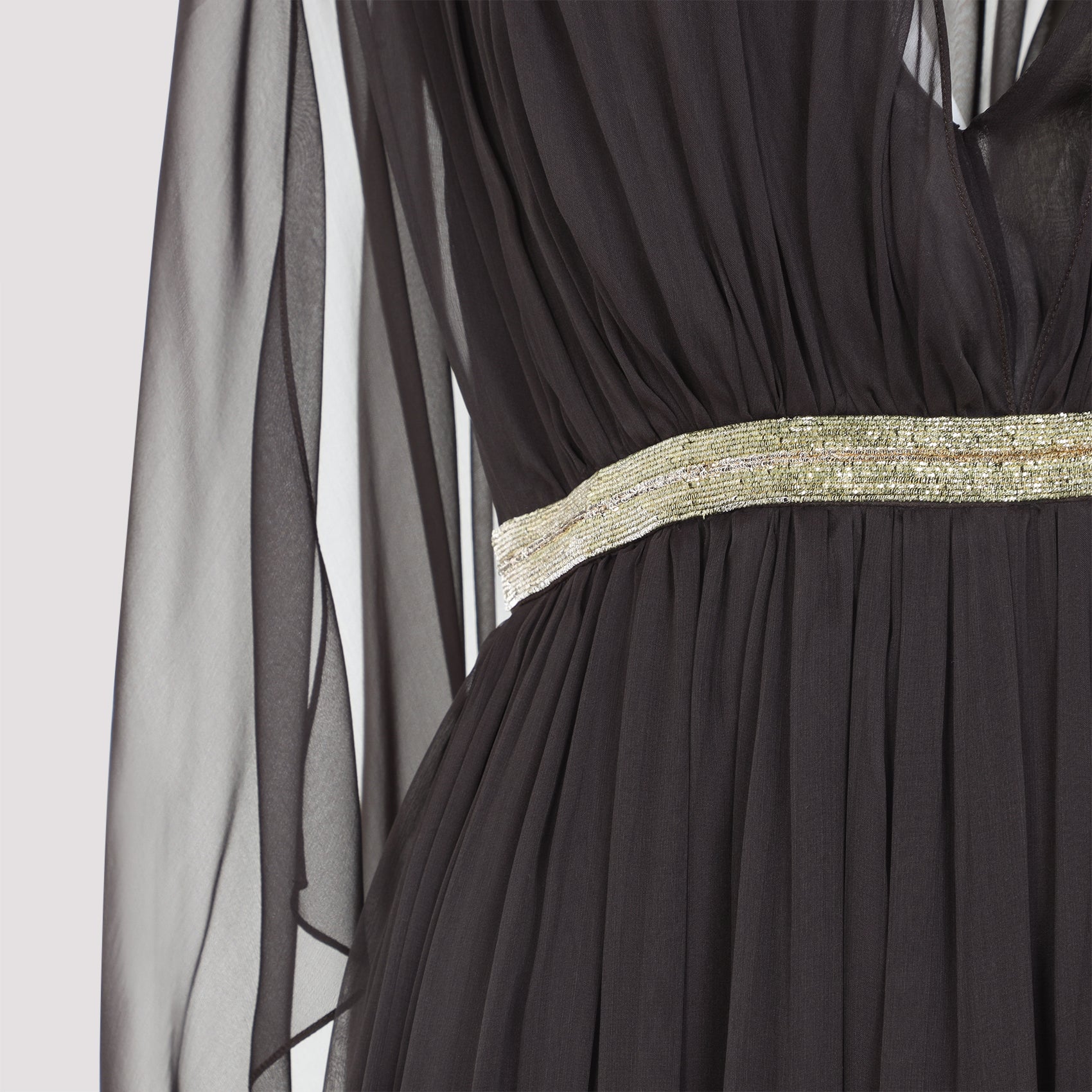 Alberta Ferretti Chiffon Long Dress Women ALBERTA FERRETTI