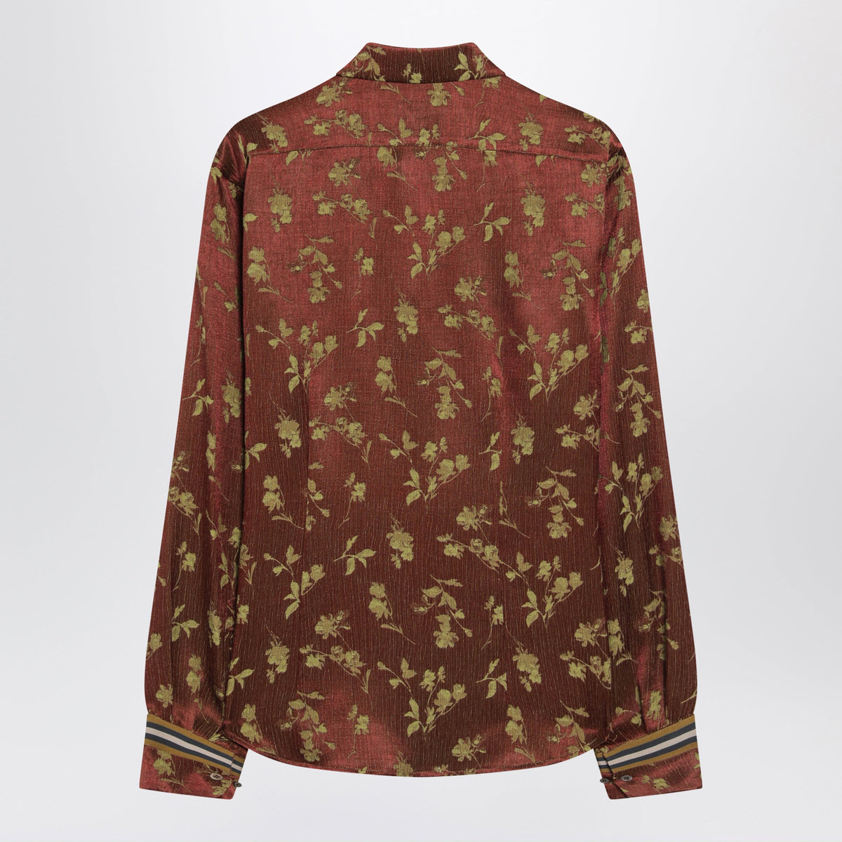 Dries Van Noten Rust-Colored Jacquard Shirt Women DRIES VAN NOTEN