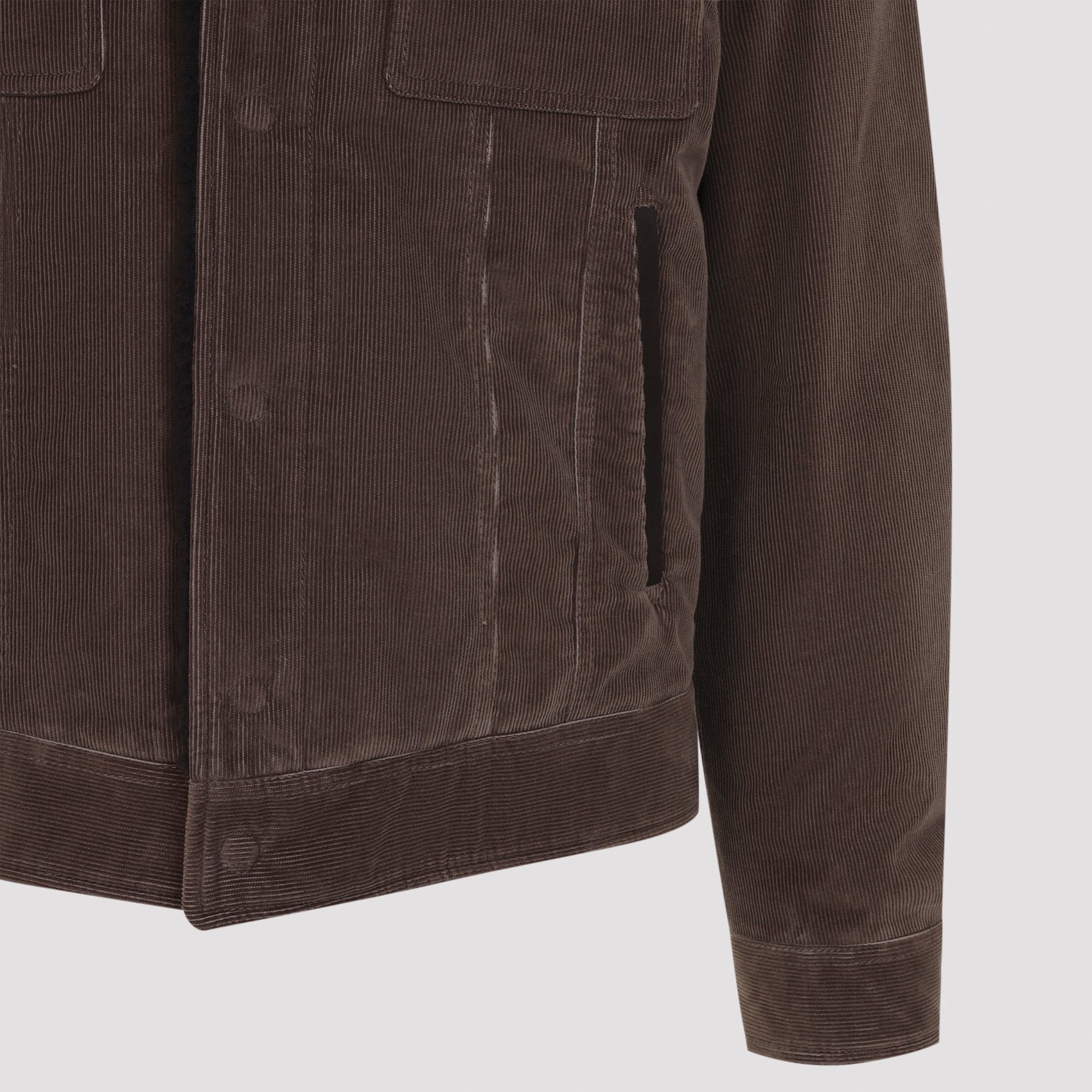 Tom Ford 900 Wale Cord Sherling Collar Trucker Men TOM FORD