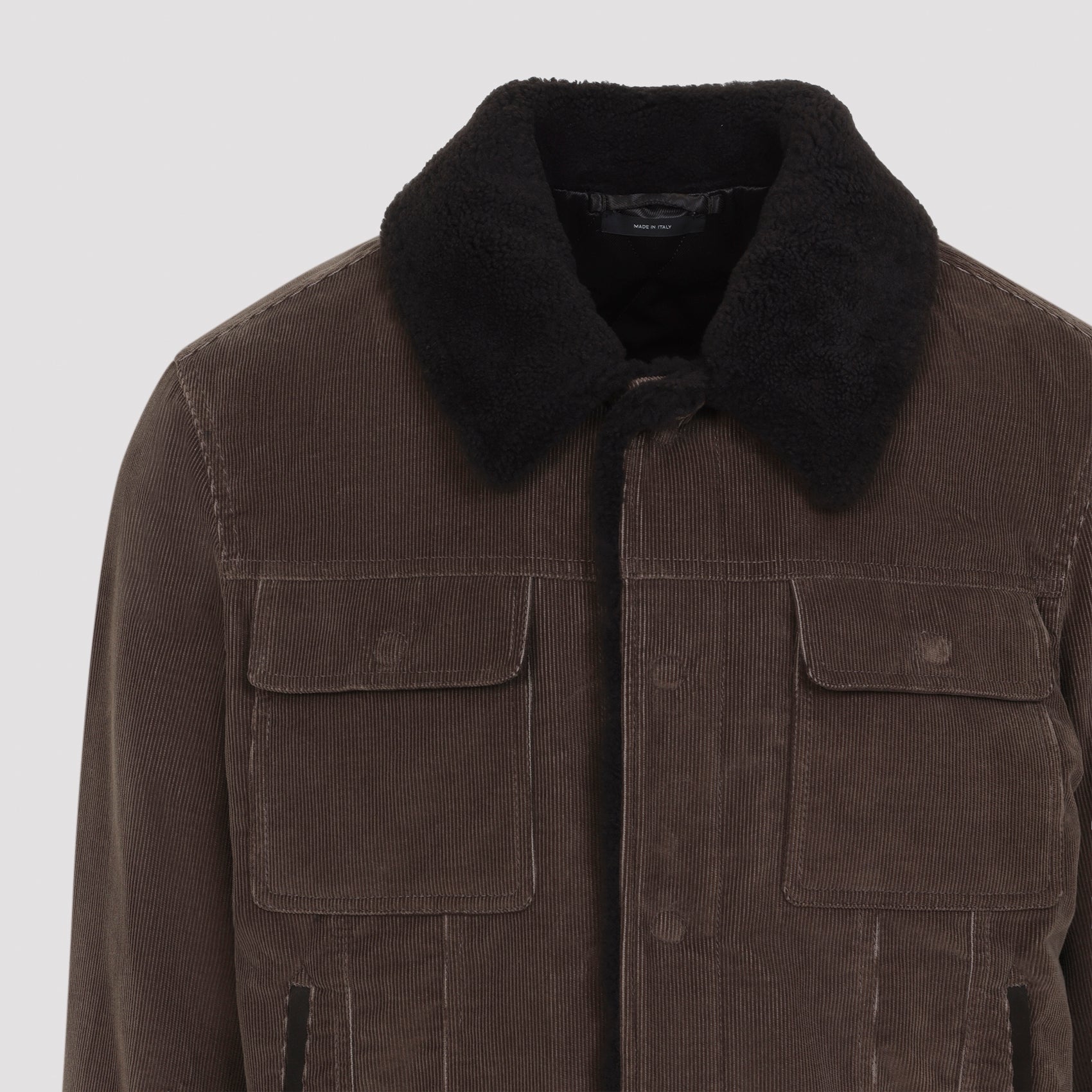Tom Ford 900 Wale Cord Sherling Collar Trucker Men TOM FORD