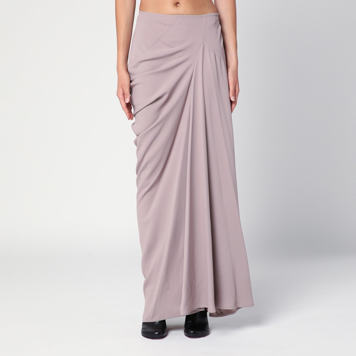 Dries Van Noten Pink Long Draped Skirt Women DRIES VAN NOTEN