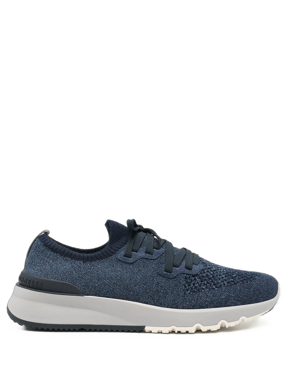Brunello Cucinelli Men Sneakers Runner In Maglia Chiné Di Cotone BRUNELLO CUCINELLI