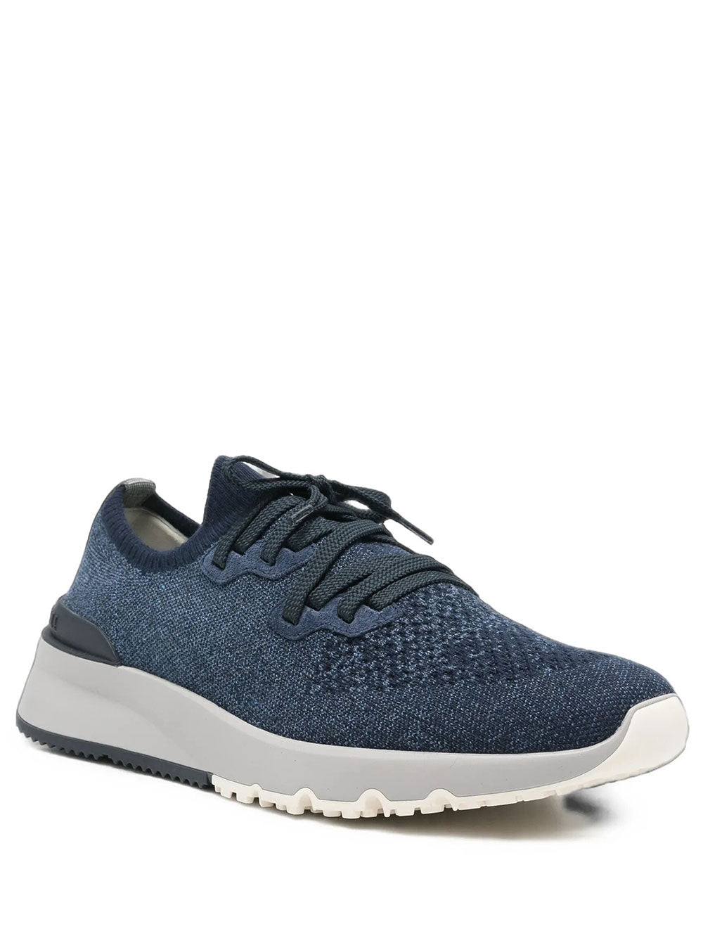 Brunello Cucinelli Men Sneakers Runner In Maglia Chiné Di Cotone BRUNELLO CUCINELLI