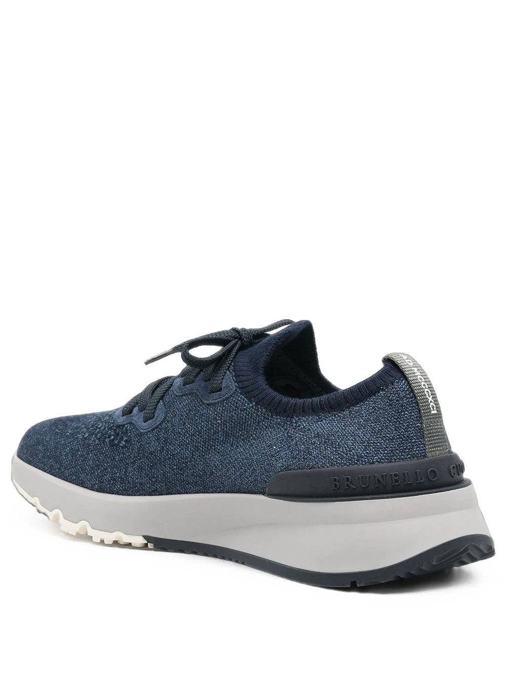 Brunello Cucinelli Men Sneakers Runner In Maglia Chiné Di Cotone BRUNELLO CUCINELLI