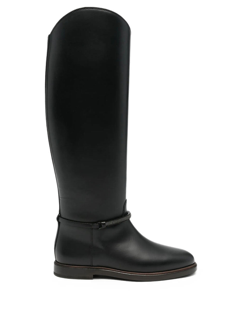Brunello Cucinelli Women Stivali In Pelle Con Monile BRUNELLO CUCINELLI