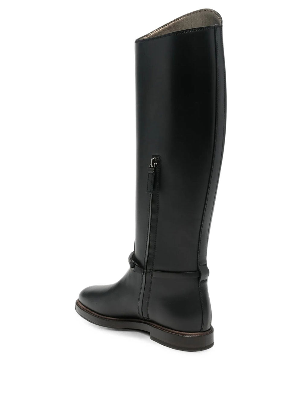 Brunello Cucinelli Women Stivali In Pelle Con Monile BRUNELLO CUCINELLI