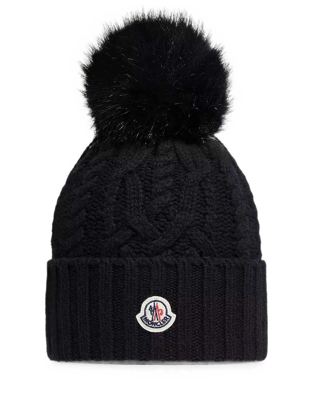 Moncler Women Berretto In Misto Lana E Cashmere Con Pon Pon MONCLER