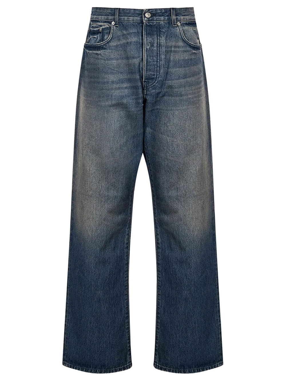 Dries Van Noten Men Peyter Den 4410 M.W.Pants Blu DRIES VAN NOTEN